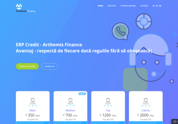 Arthemis Finance website Image