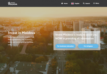 Invest Moldova Agency website Image